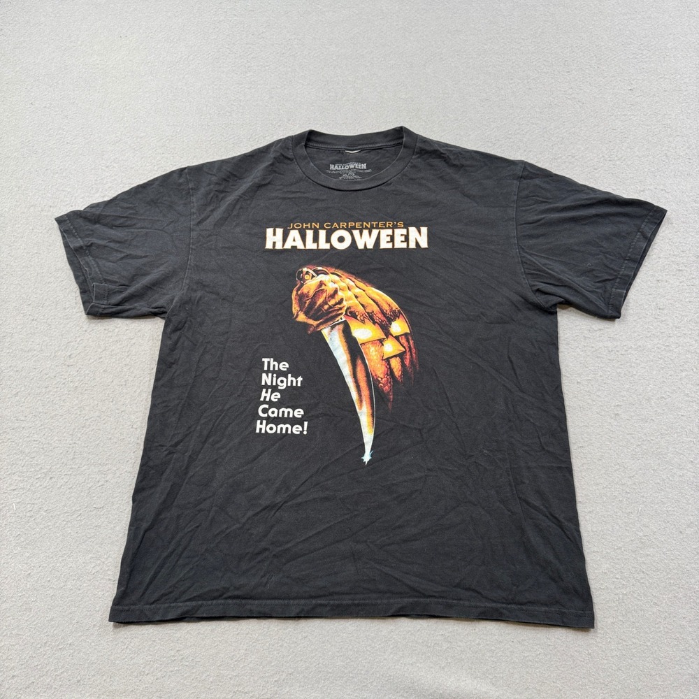 John Carpenter's Halloween Movie T-Shirt Men's XL Black Michael Myers Horror Tee